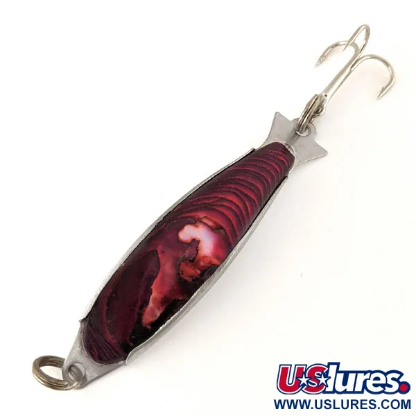 Salm The Killer Red Abalone Pearl Minnow, червоний/нікель, 8 г, блесна коливалка (колебалка) #12477