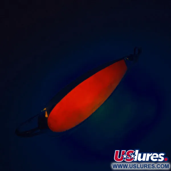  Незачіпляйка Johnson Silver Minnow UV (світиться в ультрафіолеті), срібло/помаранчевий, 12 г, блесна коливалка (колебалка) #12487