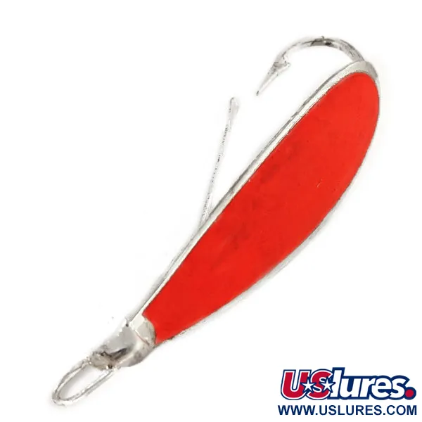  Незачіпляйка Johnson Silver Minnow UV (світиться в ультрафіолеті), срібло/помаранчевий, 12 г, блесна коливалка (колебалка) #12487