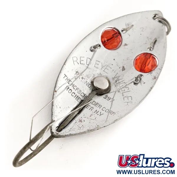 Hofschneider Незачіпляйка Red Eye Wiggler, нікель/червоні очі, 25 г, блесна коливалка (колебалка) #12492