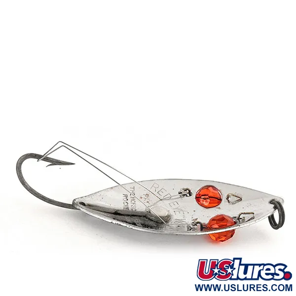 Hofschneider Незачіпляйка Red Eye Wiggler, нікель/червоні очі, 25 г, блесна коливалка (колебалка) #12492