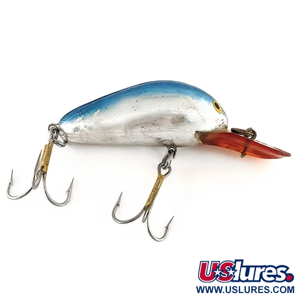  Bill Norman Super Scooper , срібло/блакитний/червона лопать, 10 г, воблер #12497