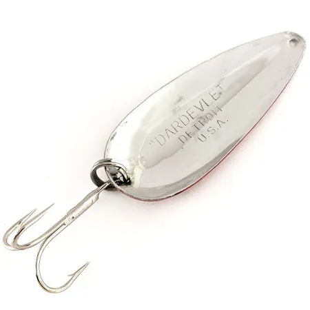 Eppinger Dardevle Dardevlet, червоний/білий/нікель, 21 г, блесна коливалка (колебалка) #12511