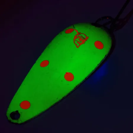 Eppinger Dardevle Imp UV (світиться в ультрафіолеті), жовтий/рожевий/нікель, 11 г, блесна коливалка (колебалка) #12513