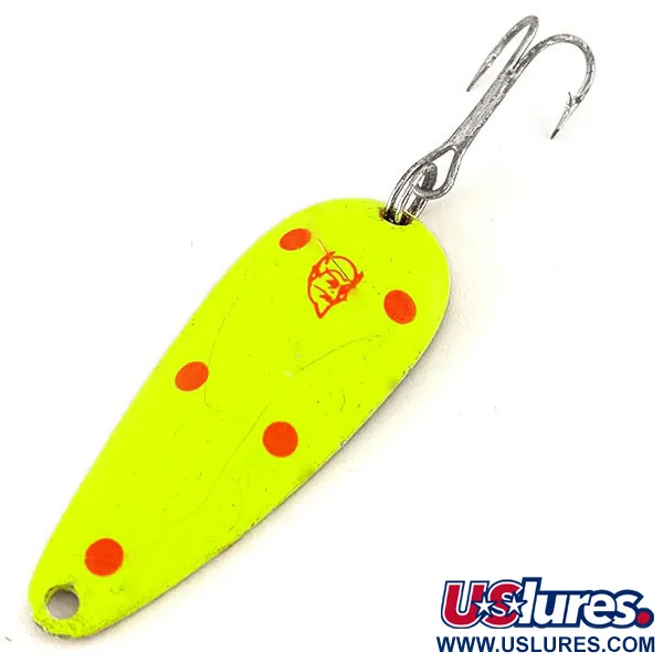 Eppinger Dardevle Imp UV (світиться в ультрафіолеті), жовтий/рожевий/нікель, 11 г, блесна коливалка (колебалка) #12513