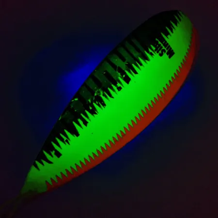 Незачіпляйка Johnson Silver Minnow UV (світиться в ультрафіолеті), Fire Tiger, 28 г, блесна коливалка (колебалка) #12517