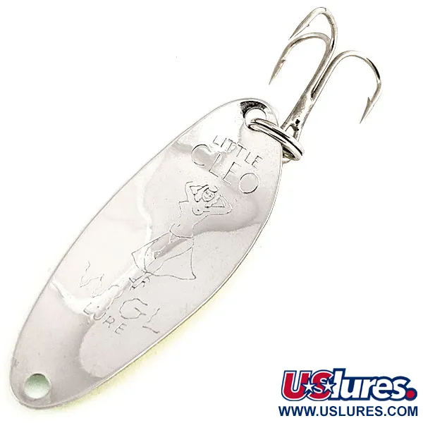 Seneca Little Cleo (Hula Girl) тролінгова UV (світиться в ультрафіолеті), жовтий/зелений, 4 г, блесна коливалка (колебалка) #12518