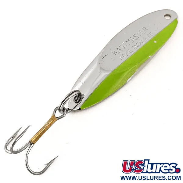 Acme Kastmaster, нікель/зелений, 21 г, блесна коливалка (колебалка) #12526