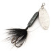 Yakima Bait Worden’s Original Rooster Tail 4, срібло/чорний, 8 г, блешня оберталка (вертушка) #12541