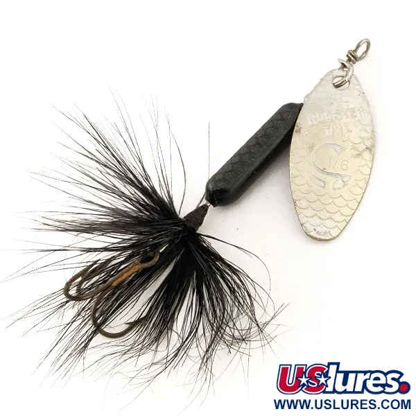 Yakima Bait Worden’s Original Rooster Tail, срібло/латунь, 4,7 г, блешня оберталка (вертушка) #12542