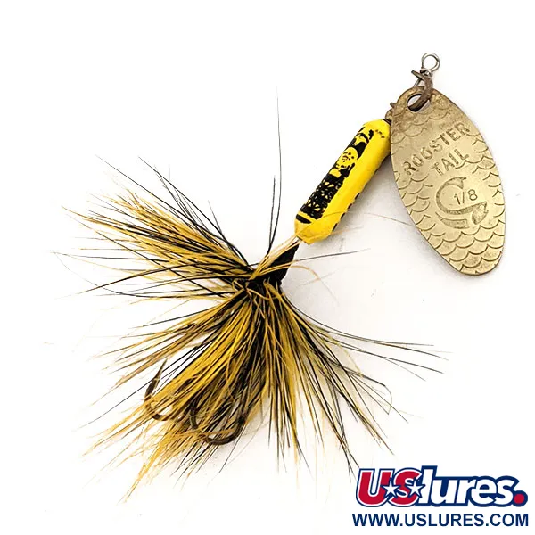 Yakima Bait Worden’s Original Rooster Tail, золото/жовтий, 3,54 г, блешня оберталка (вертушка) #12543