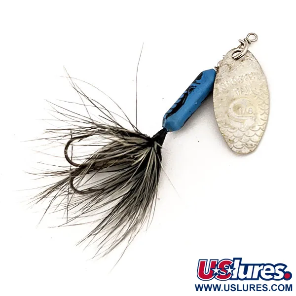 Yakima Bait Worden’s Original Rooster Tail, срібло/синій, 3,54 г, блешня оберталка (вертушка) #12547