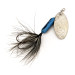 Yakima Bait Worden’s Original Rooster Tail, срібло/синій, 3,54 г, блешня оберталка (вертушка) #12547