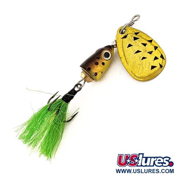  Blue Fox Vibrax Shallow, райдужний жовтий/зелений, 8 г, блешня оберталка (вертушка) #12555