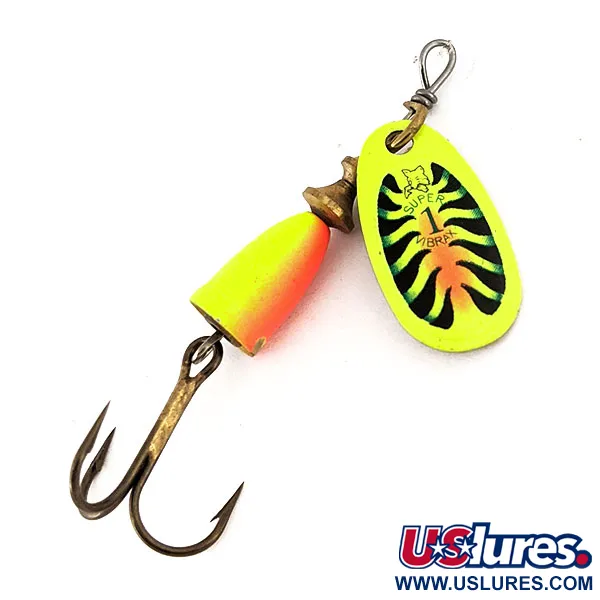  Blue Fox Super Vibrax 1 UV (світиться в ультрафіолеті), Шартрез, 4 г, блешня оберталка (вертушка) #12556