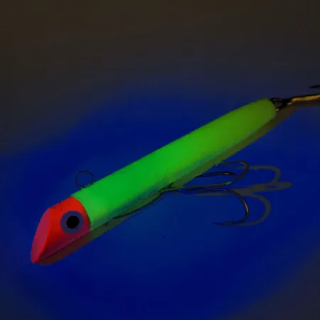 Sea Striker Got-Cha Gotcha G100 Series UV (світиться в ультрафіолеті), Шартрез/червоний, 28 г, блесна коливалка (колебалка) #12563