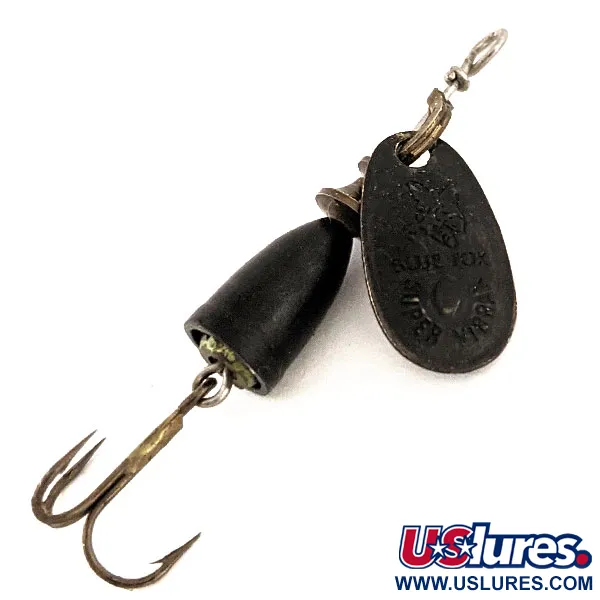  Blue Fox Super Vibrax 0, чорний, 3,4 г, блешня оберталка (вертушка) #12564