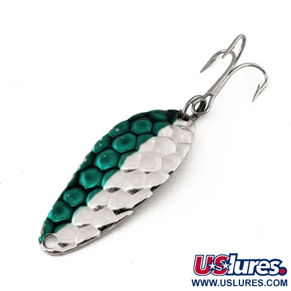 Acme Little Cleo, нікель/зелений, 7 г, блесна коливалка (колебалка) #12594