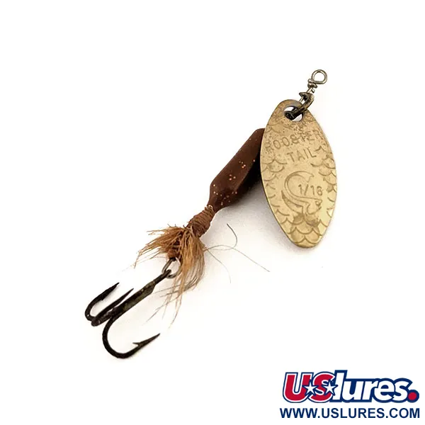 Yakima Bait Worden’s Original Rooster Tail, латунь, 1,77 г, блешня оберталка (вертушка) #12602