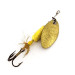 Yakima Bait Worden’s Original Rooster Tail, жовтий/бронза, 1,77 г, блешня оберталка (вертушка) #12611