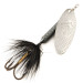 Yakima Bait Worden’s Original Rooster Tail 6, срібло/чорний, 15 г, блешня оберталка (вертушка) #12620