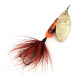 Yakima Bait Worden’s Original Rooster Tail, латунь/помаранчевий, 4,7 г, блешня оберталка (вертушка) #12633