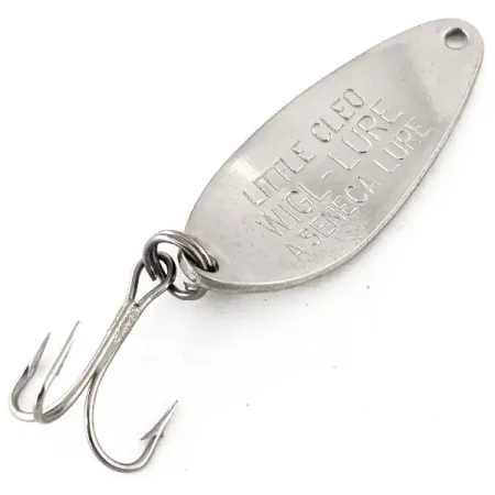 Little Cleo Seneca, нікель/зелений, 7 г, блесна коливалка (колебалка) #12647