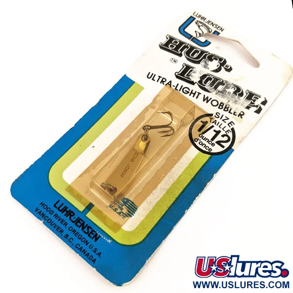 Luhr Jensen Hus-lure, червоний/нікель/золото, 2 г, блесна коливалка (колебалка) #12681