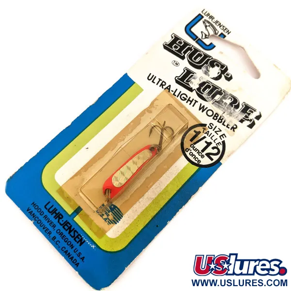 Luhr Jensen Hus-lure, червоний/нікель/золото, 2 г, блесна коливалка (колебалка) #12681