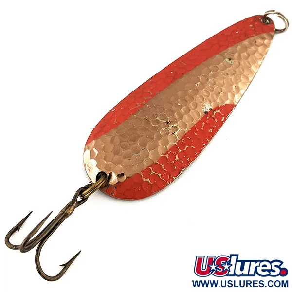 Nebco Aqua Spoon, Карбована мідь/червоний, 17 г, блесна коливалка (колебалка) #12692
