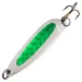 Luhr Jensen Krocodile DIE #5, нікель/зелений, 28 г, блесна коливалка (колебалка) #12693