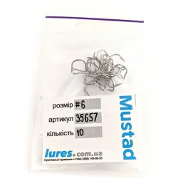 Тройник Mustad #6 35657