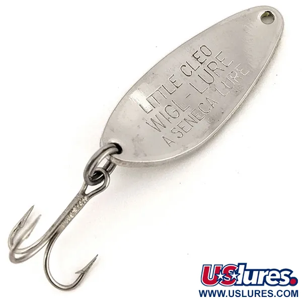 Little Cleo Seneca (світиться в темряві), білий/нікель/зелений, 7 г, блесна коливалка (колебалка) #12745