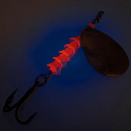 Luhr Jensen TEE Spoon, золото/червоний, 14 г, блешня оберталка (вертушка) #12760