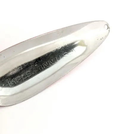 Nebco Aqua Spoon UV (світиться в ультрафіолеті), нікель/рожевий, 21 г, блесна коливалка (колебалка) #12777