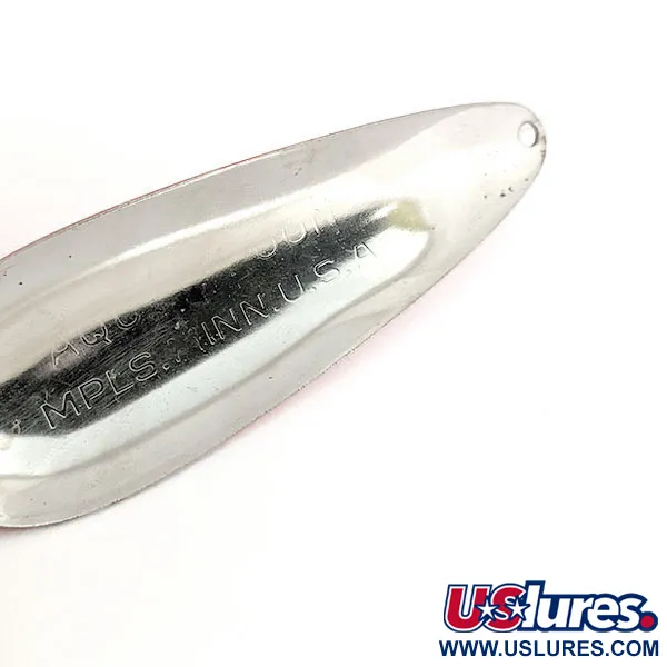 Nebco Aqua Spoon UV (світиться в ультрафіолеті), нікель/рожевий, 21 г, блесна коливалка (колебалка) #12777