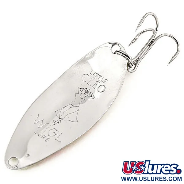 Seneca Little Cleo (Hula Girl) тролінгова UV (світиться в ультрафіолеті), жовтий/червоний/нікель, 5 г, блесна коливалка (колебалка) #12783