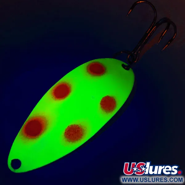 Seneca Little Cleo (Hula Girl) тролінгова UV (світиться в ультрафіолеті), жовтий/червоний/нікель, 5 г, блесна коливалка (колебалка) #12783