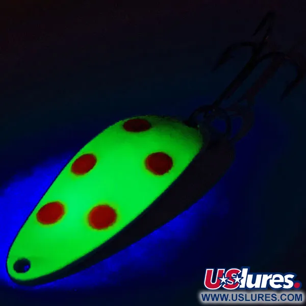 Seneca Little Cleo (Hula Girl, UV - світиться в ультрафіолеті), жовтий/червоний/нікель, 10 г, блесна коливалка (колебалка) #12785