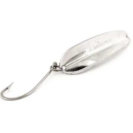 HT Enterprises Jig-A-whooper Hawgler spoon #6 (світиться в темряві), нікель/білий Glow - світиться в темряві, 21 г, блесна коливалка (колебалка) #12778