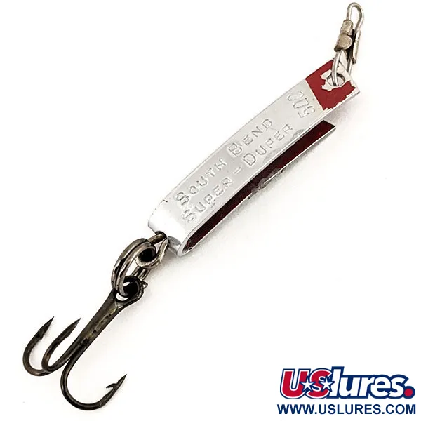 South Bend Super-Duper 500, нікель/червоний, 1,4 г, блесна коливалка (колебалка) #12792