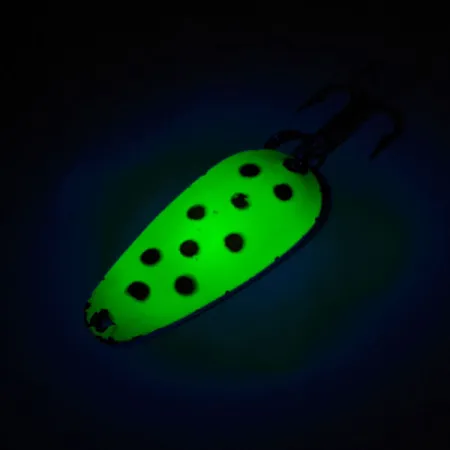 Blue Fox Tor-P-DO UV (світиться в ультрафіолеті), Шартрез/червоний/нікель, 14 г, блесна коливалка (колебалка) #12796