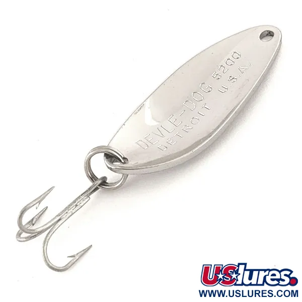 Eppinger Dardevle Devle-Dog 5200, нікель, 7 г, блесна коливалка (колебалка) #12822