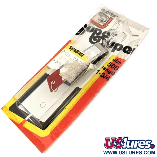 Luhr Jensen Super-Duper 506, нікель/червоний, 7 г, блесна коливалка (колебалка) #12846