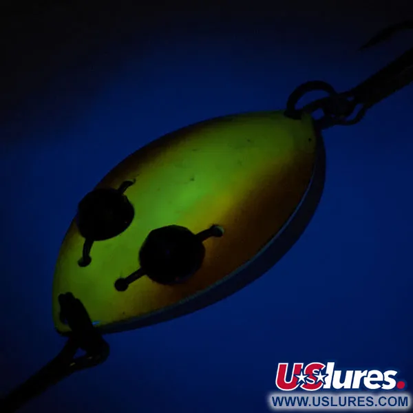 Eppinger Red Eye Junior UV (світиться в ультрафіолеті), жовтий/помаранчевий/білий/червоні очі, 13 г, блесна коливалка (колебалка) #12855