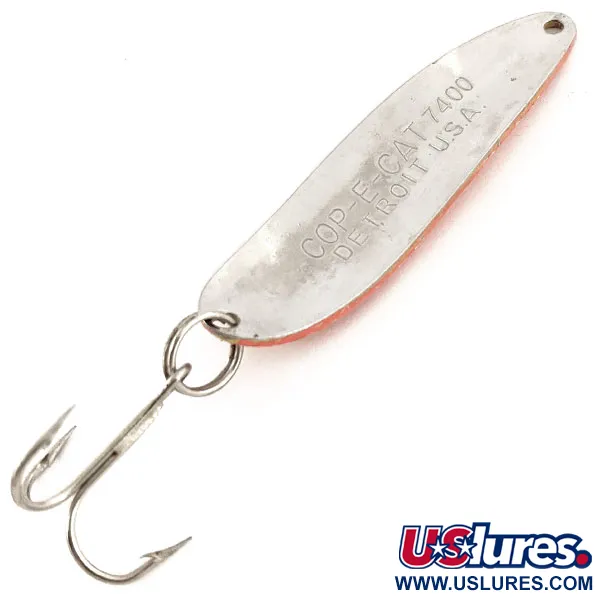 Eppinger Dardevle Cop-E-Cat 7400 UV (світиться в ультрафіолеті), жовтий/помаранчевий/нікель, 14 г, блесна коливалка (колебалка) #12858