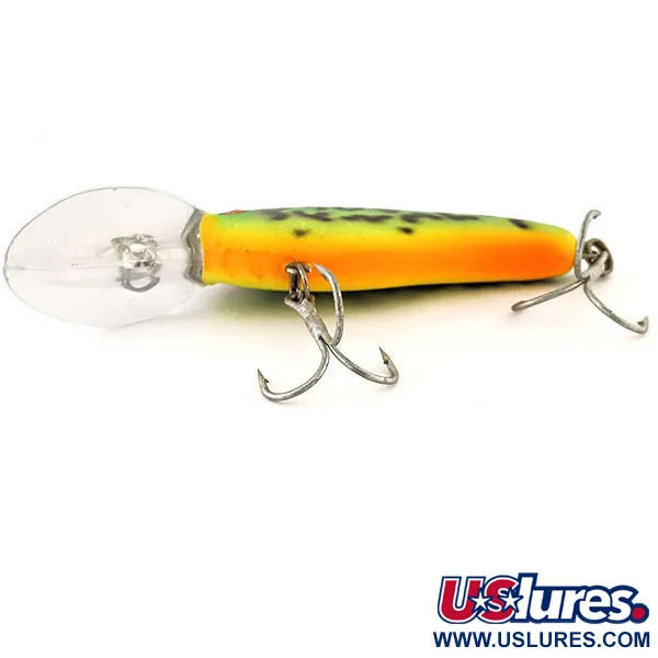  Bomber Fat Free Shad UV (світиться в ультрафіолеті), Fire Tiger, 10 г, воблер #12876