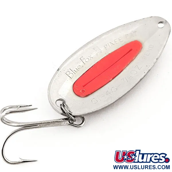  Blue Fox Pixee UV (світиться в ультрафіолеті), помаранчевий/карбований нікель, 24 г, блесна коливалка (колебалка) #12879