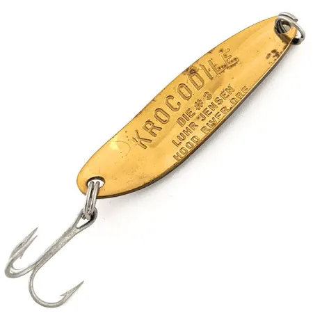 Luhr Jensen Krocodile DIE #3, жовтий/чорний/золото, 10 г, блесна коливалка (колебалка) #12880