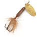 Yakima Bait Worden’s Original Rooster Tail 4, коричневий/латунь, 8 г, блешня оберталка (вертушка) #12885